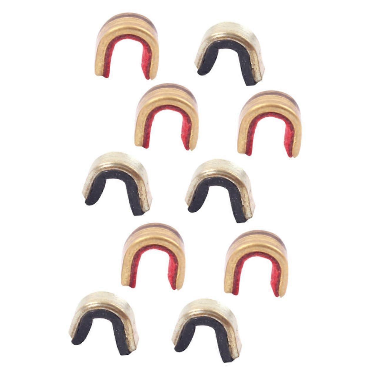 10pcs Archery Nock Point Copper Alloy Clamps for Recurve and Compound Bowstring Accurate Arrow Positioning