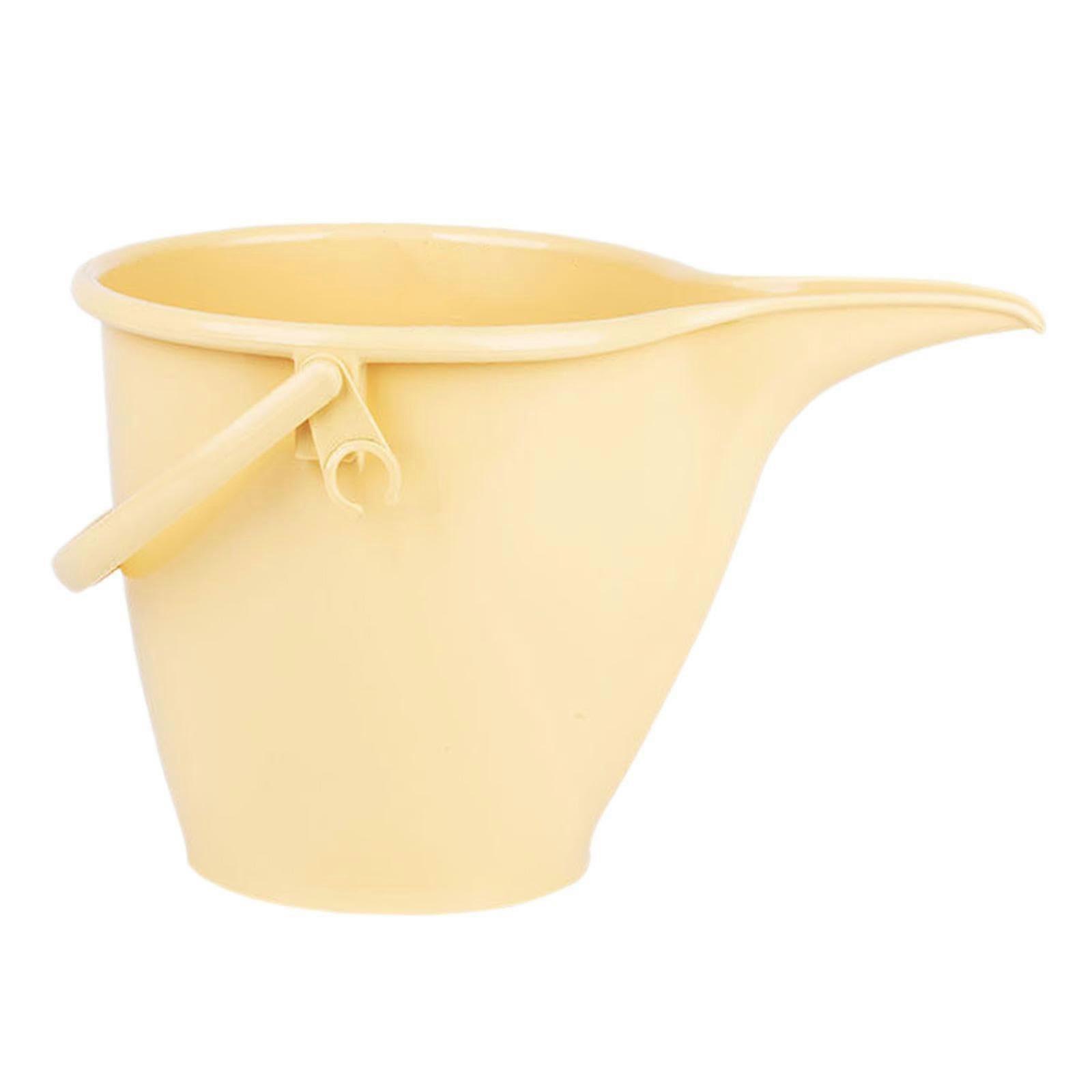 Yellow Watering Can for Indoor and Outdoor Plants, Durable PP Pot with Triangular Spout