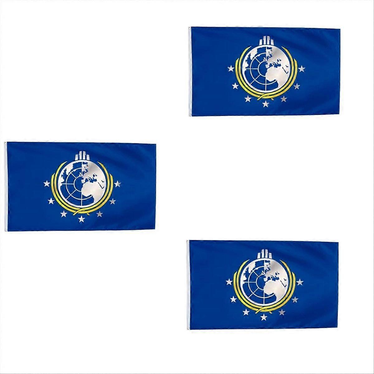 Super Earth Flag Buiten Binnen Polyester met Messing Ring