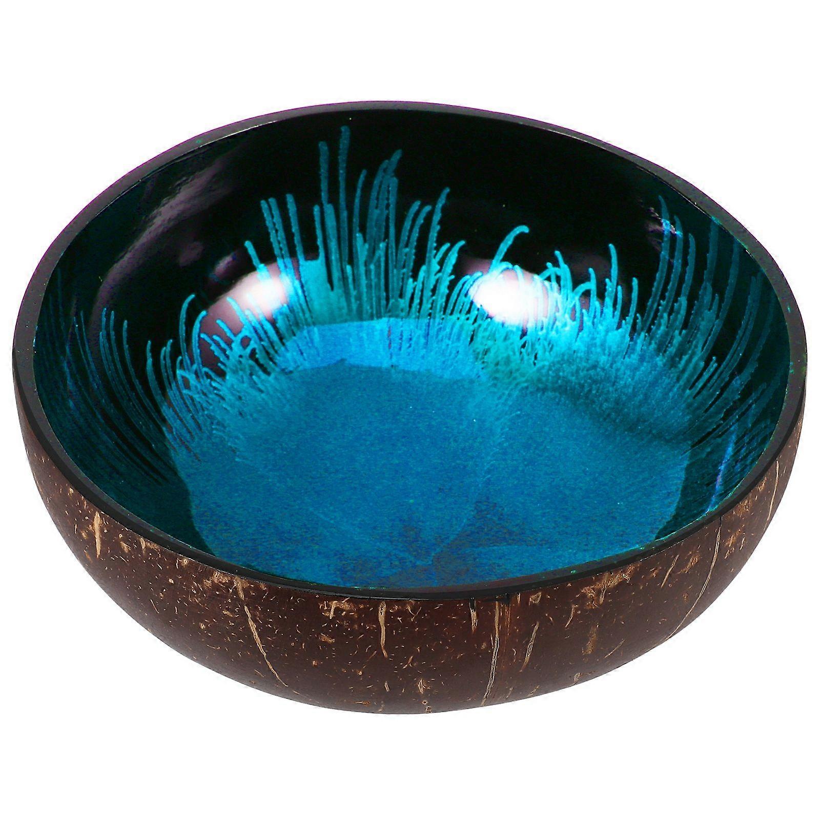 Natural Coconut Shell Bowl Storage Bowl Candy Container Nuts Holder (Pattern 3)