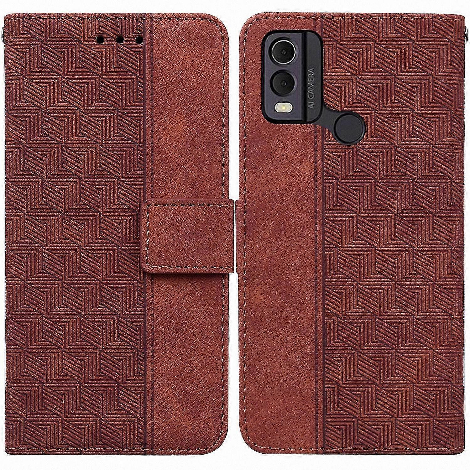 Geometric Emed Leather Phone Case