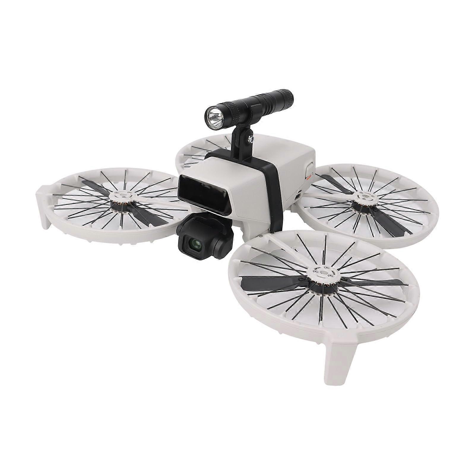 Drone Night Light with Adjustable LED Flashlight Mount, Quick Clamp Bracket for Night Flight