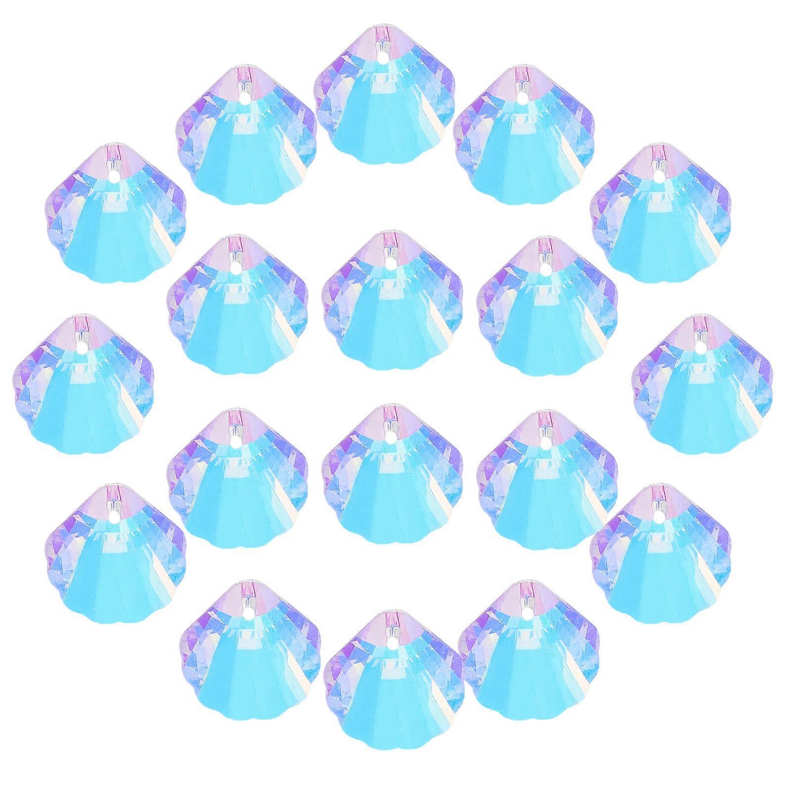 Water Crystal Beads Plastic Decorative Shell Beads for Crafting 50Pcs