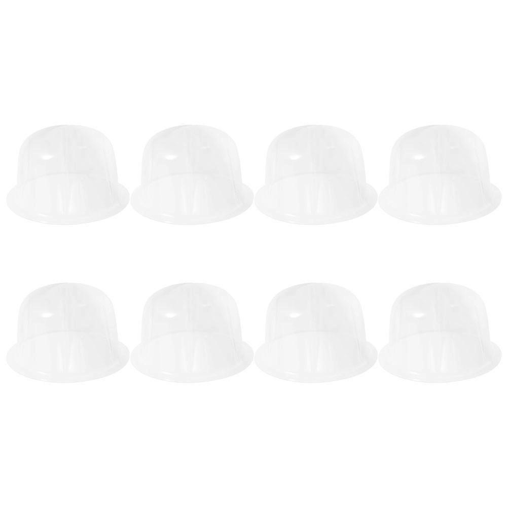 Hat Storage Stand Plastic Dome Support for Home 8Pcs Transparent Model