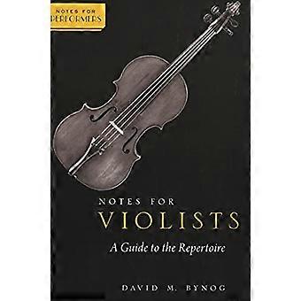 Notizen für Bratschisten: Ein Leitfaden zum Repertoire (NOTES FOR INTERPRETERS SERIES)