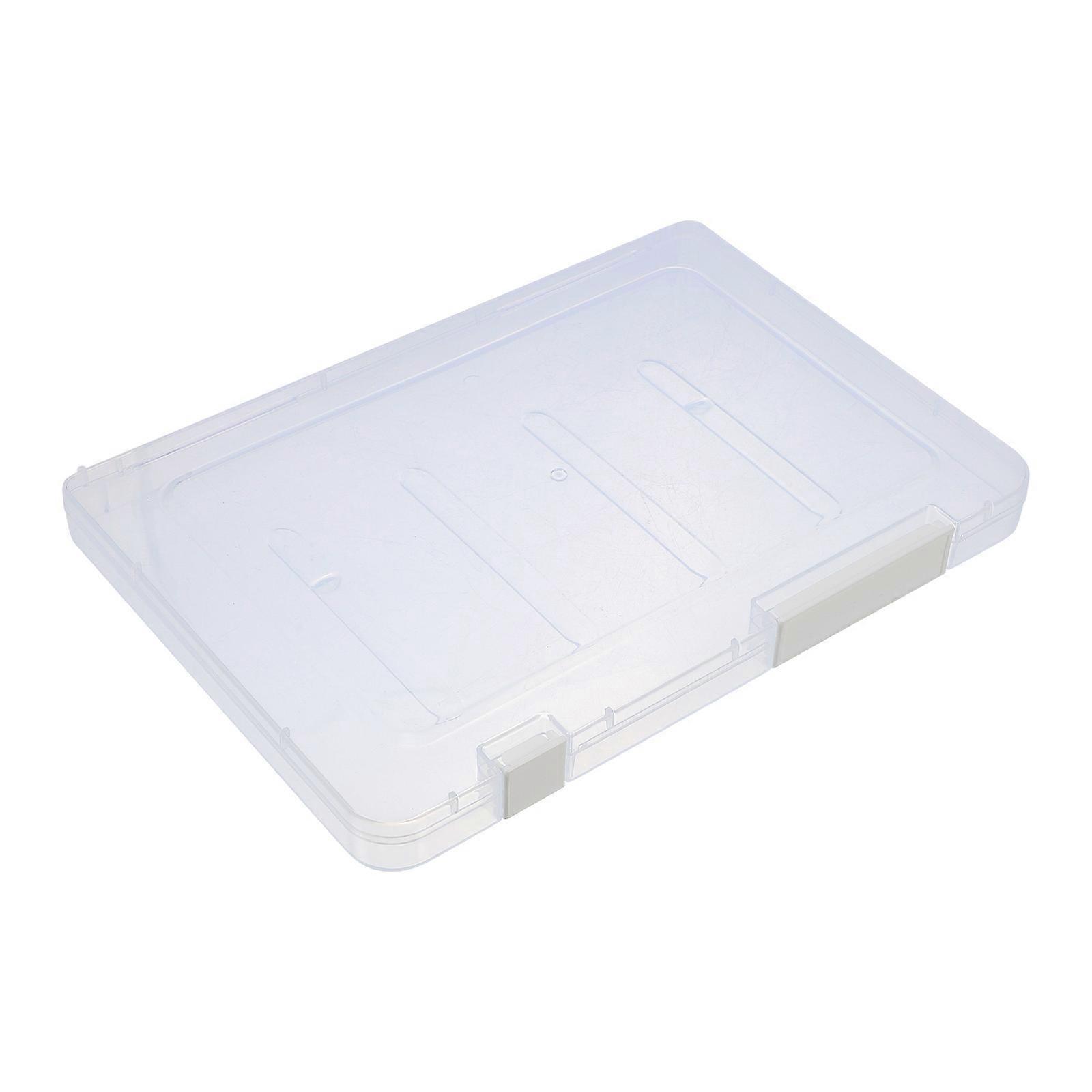 5Pcs Storage Box For Documents Organization In Office And Study With Transparent Plastic Structure