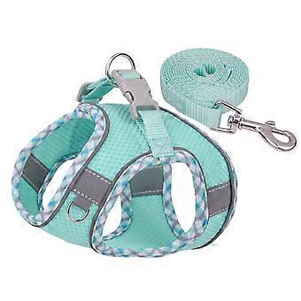 1 Set Pet Harness Buckle Adjustment Mesh Design Breathable Reflective Walking Soft Escape Proof