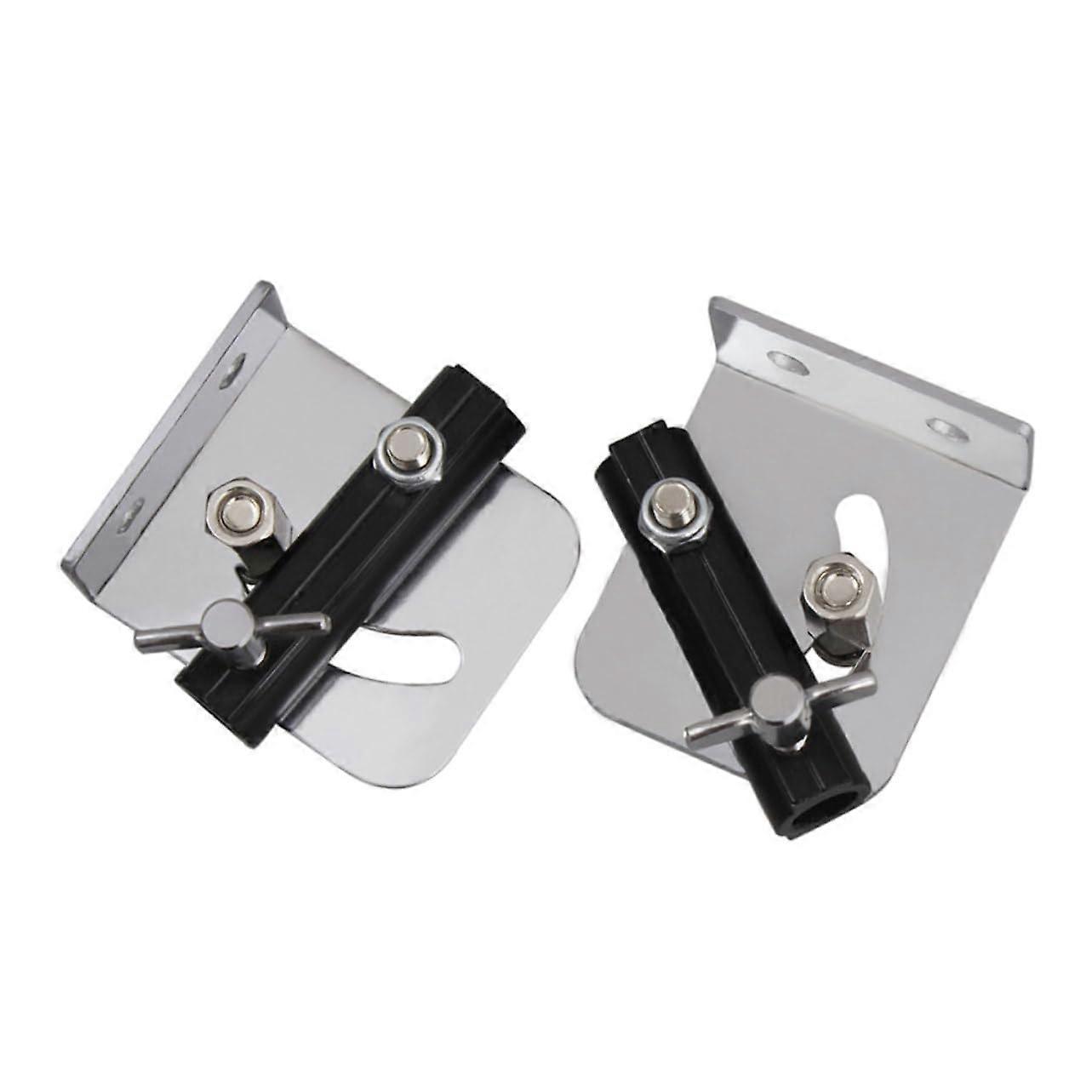 2pcs Metal Drum Clamp and Strap Clip, Durable Secure Attachment, Easy Screw Mount