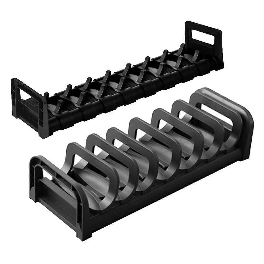 Multi Compartment Bowl Drying Rack 2Pcs Adjustable for Kitchen Use