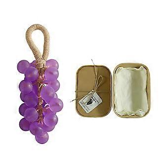 Amz Lavender Round Grape Soap Handmade Diy Gem Transparent Grape Cluster Soap Gift Box Gentle Hand Care