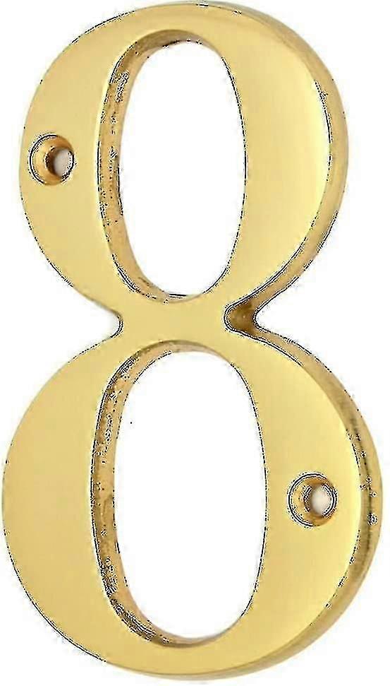Hardware A100 4 Polegadas Bright Brass House Número 8