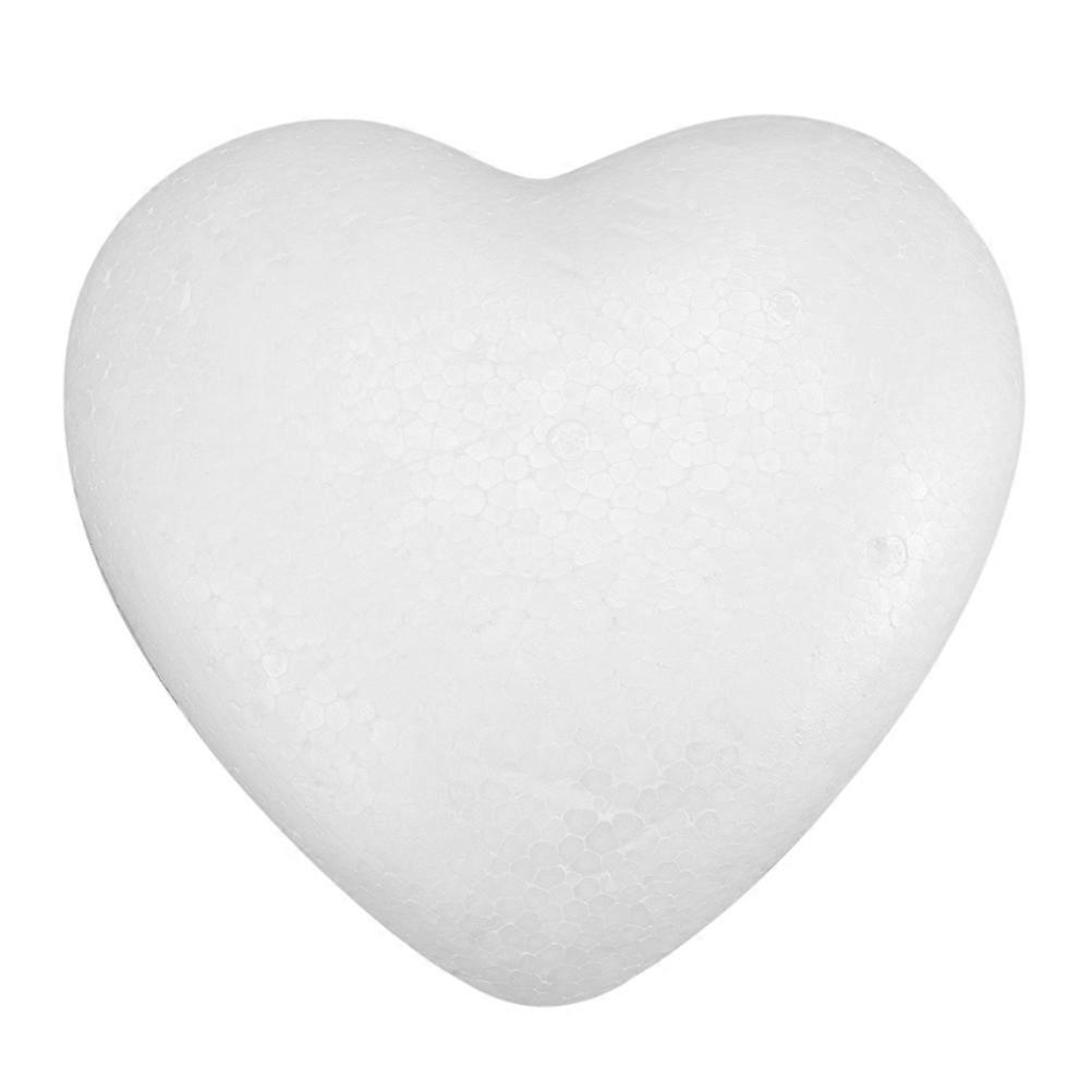 White Modeling Foam Heart for DIY Craft Work 1Pcs Durable Material