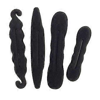 4 stks vrouwen magic foam sponzen styling haar clip apparaat donut snelle accessoires