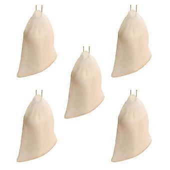 Soap Mesh Holder Exfoliating Mesh Soap Saver Pouch for Body Cleaning 5Pcs