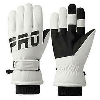 1 Pair Men Women Winter Gloves Fleece Liner Windproof Waterproof Touchscreen Mittens Compatible For Cycling Skiing