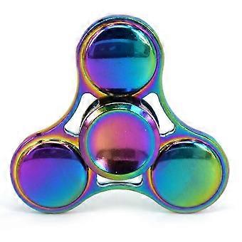 Regenboog Fidget Spinner Speelgoed - Metalen UFO Kleine Handzame Vinger Spinners Cadeau voor Kinderen en Volwassenen Focus Bureau Vingertop Draaitol-bqb