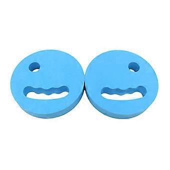 2Pieces Swimming Training Practice Foam Board Handheld Float Ergonomic Design For Enhances Buoyancy And Leg Exercise  Yellow