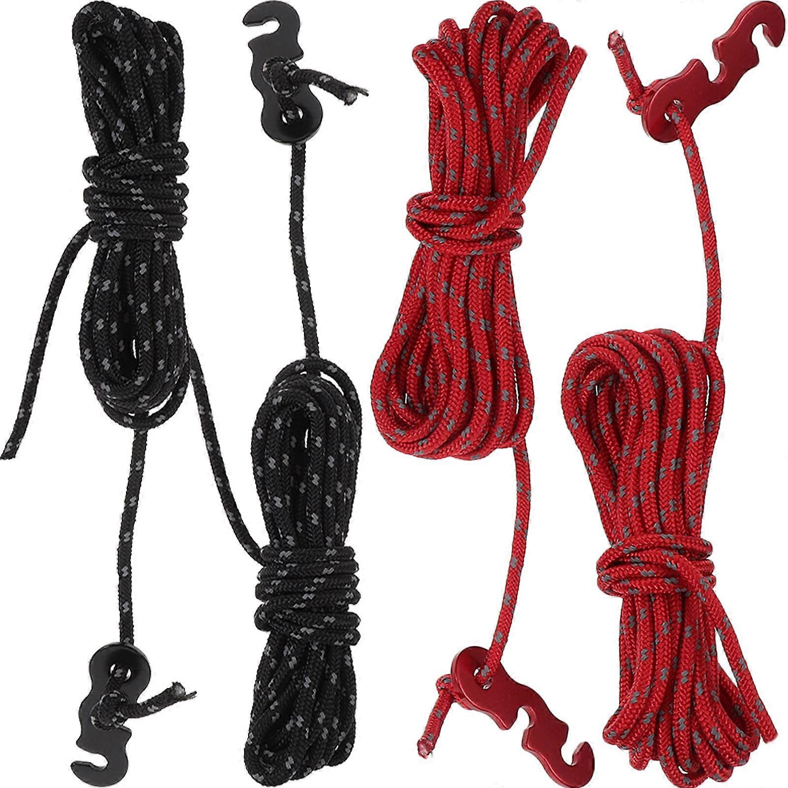 Portable Camping Strap Tent Lanyard for Fixing 4Pcs Multi-Function Outdoor Use