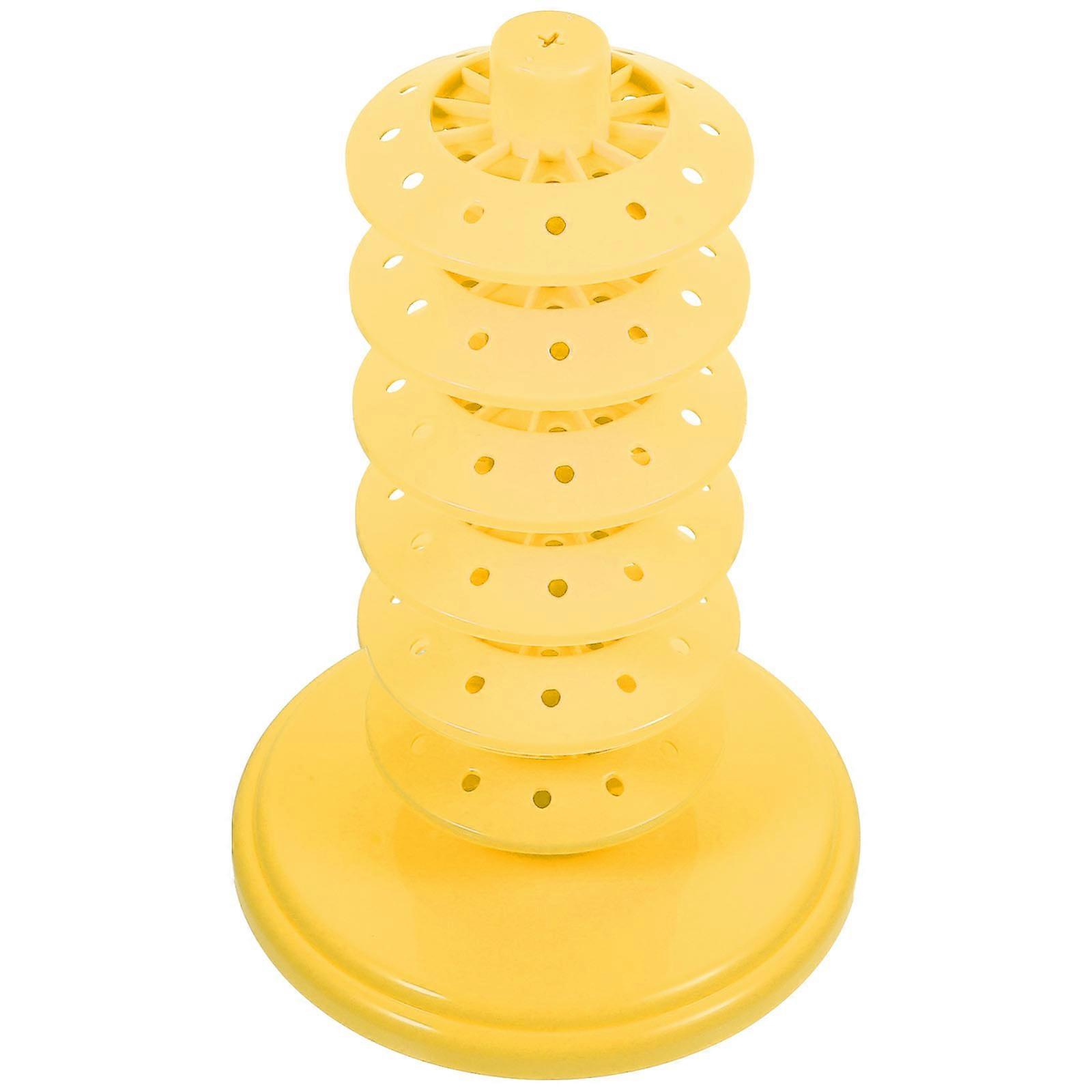 Yellow Multi-Layer Lollipop Stand Display Rack for Decor 4Pcs