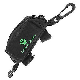 Pet Poop Bag Dispenser for Dog Leash Attachment 3Pcs Lightweight Black