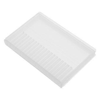 Transparent negleboremaskine-organisator til opbevaring med plastiketui