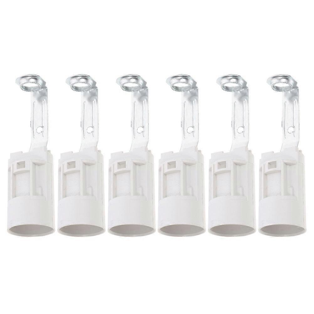 6pcs  Light Bulb Lamp Holder Lamp Pendant Socket Ceiling Lamp Socket E14 Lamp Supply