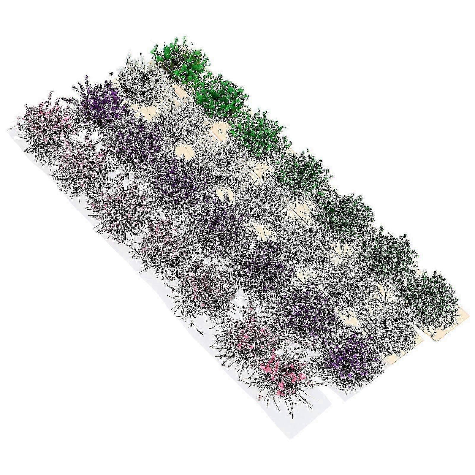 Miniature Artificial Grass for Sand Table Crafts with 28Pcs Assorted Cluster