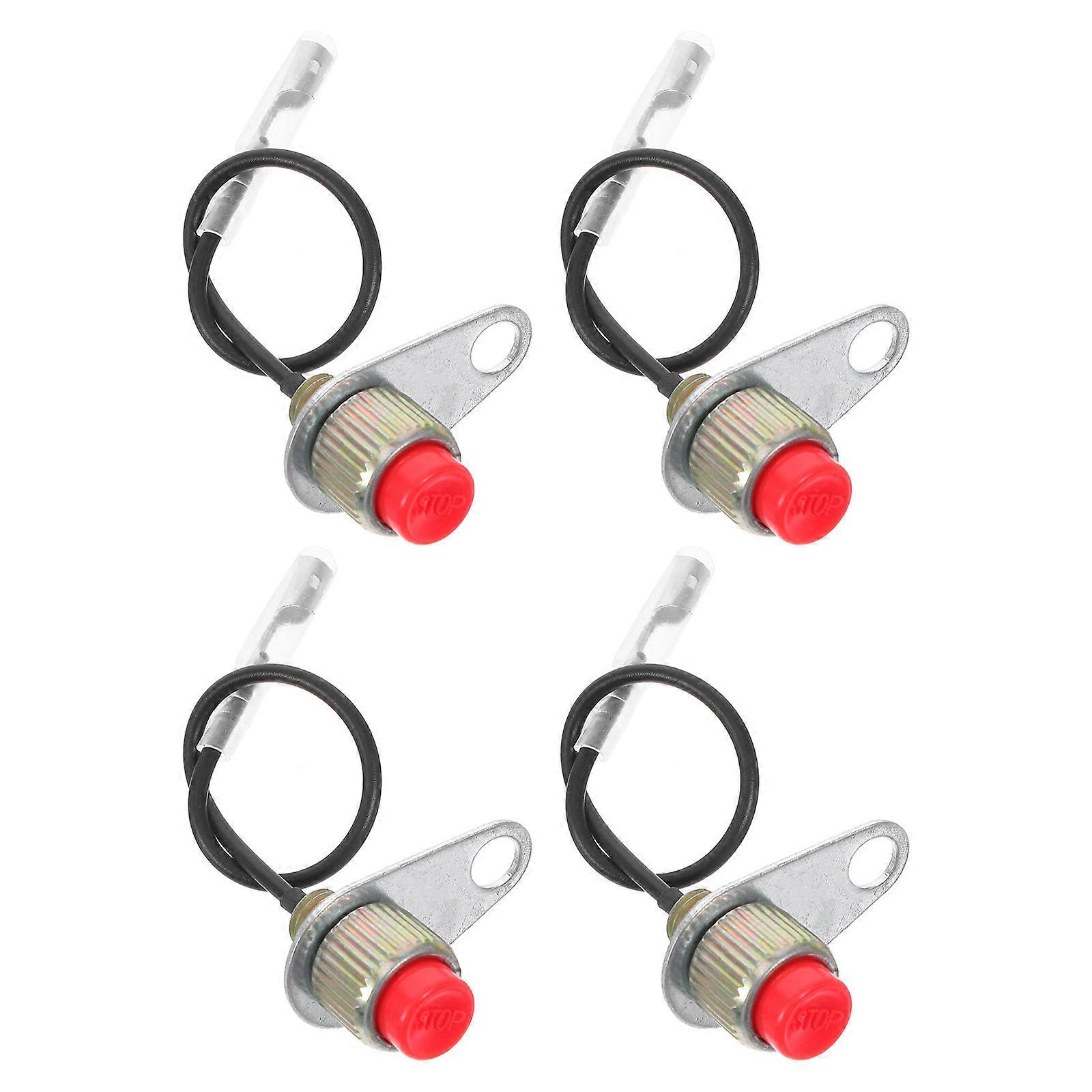 4Pcs Switch Control Garden Stop Switch Stop Power Protective On Off Stop Switch For Trimmer