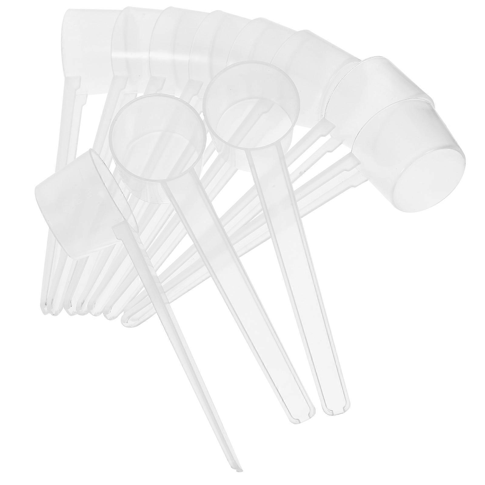 Convenient Tea Scoop Multi-Function Coffee Scoops Precise Measurement Home Users Transparent 50Pcs