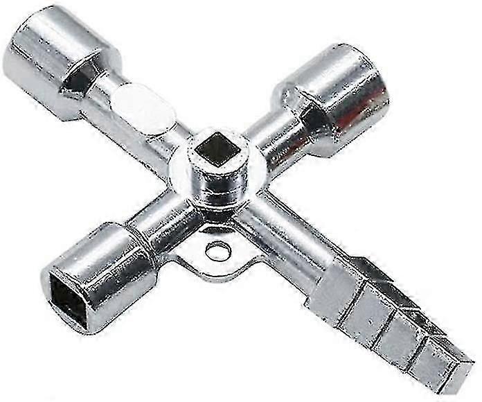 Universal Key With 5 Profiles, Pack Of 1 - Triangular Key, Square Key