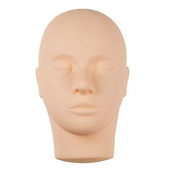 Flat mykt silikonhode for øyevippetrening - Makeup Cosmetology
