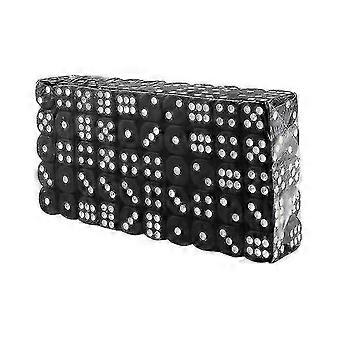 Six-sided Dice, 100 Pcs-black -JA