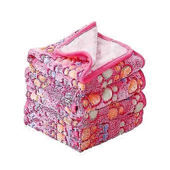 5pcs Pet Blanket Set Soft Cozy Padded Dogs Cats Mats Plush Flannel Waterproof Pet Throw for Dog Bed Couch Kennel Indoor Outdoor Pet Use 23"x15 QHHJV