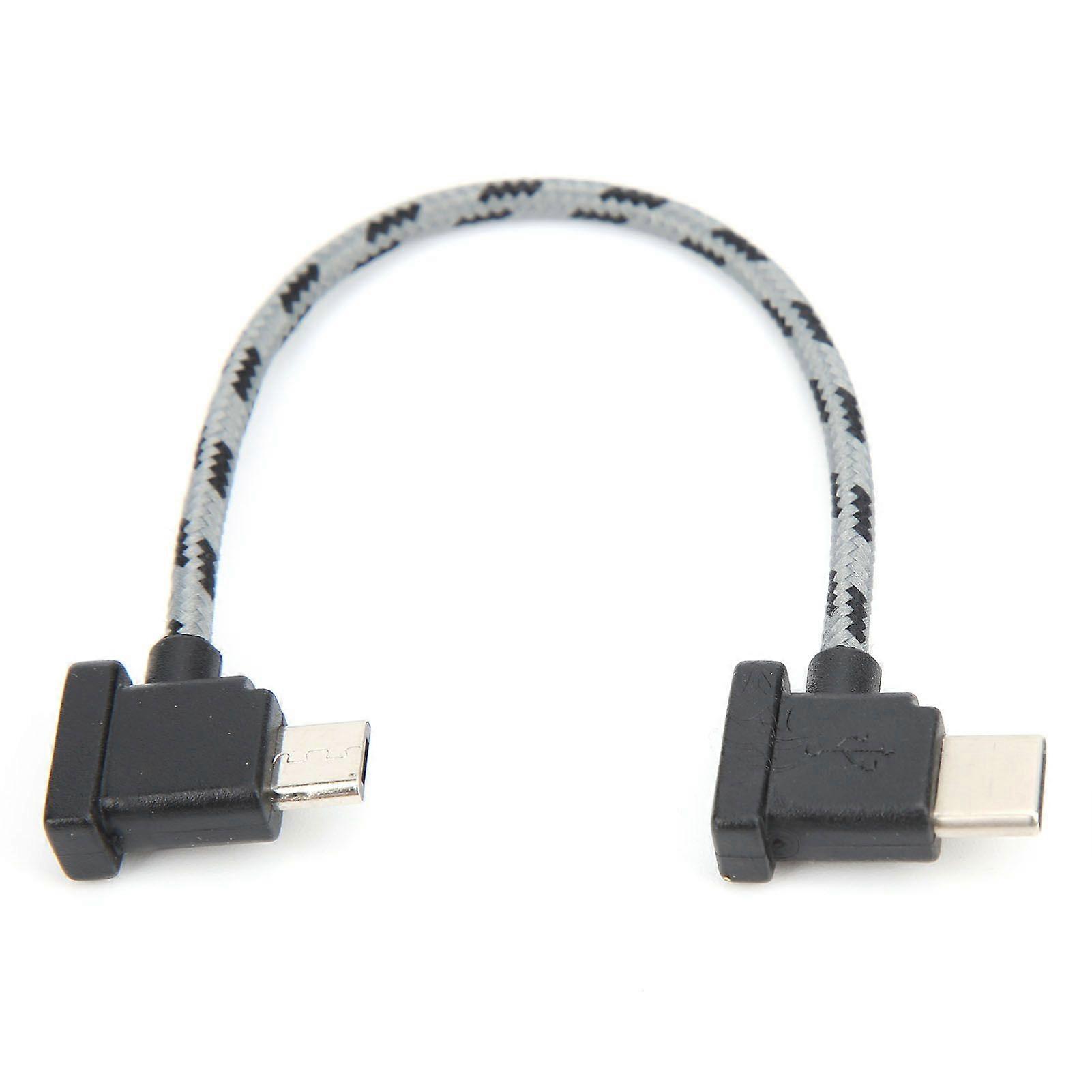 Right Angle Remote Controller Type C to Micro USB Data Cable for DJI Mavic Air 2 / Mini 2