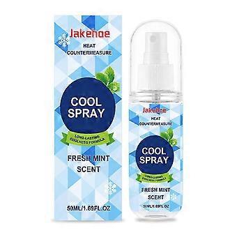 Verkoelende spray voor warm weer 50 ml - Draagbare verkoelende mintmist, spray tegen hitte voor buiten, sportschool en op reis