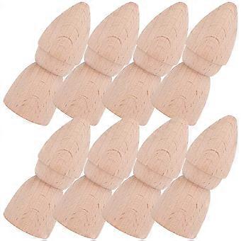8 stks lege houten Peg Dolls ongeverfde Peg Dolls onvoltooide Peg mensen voor DIY schilderen