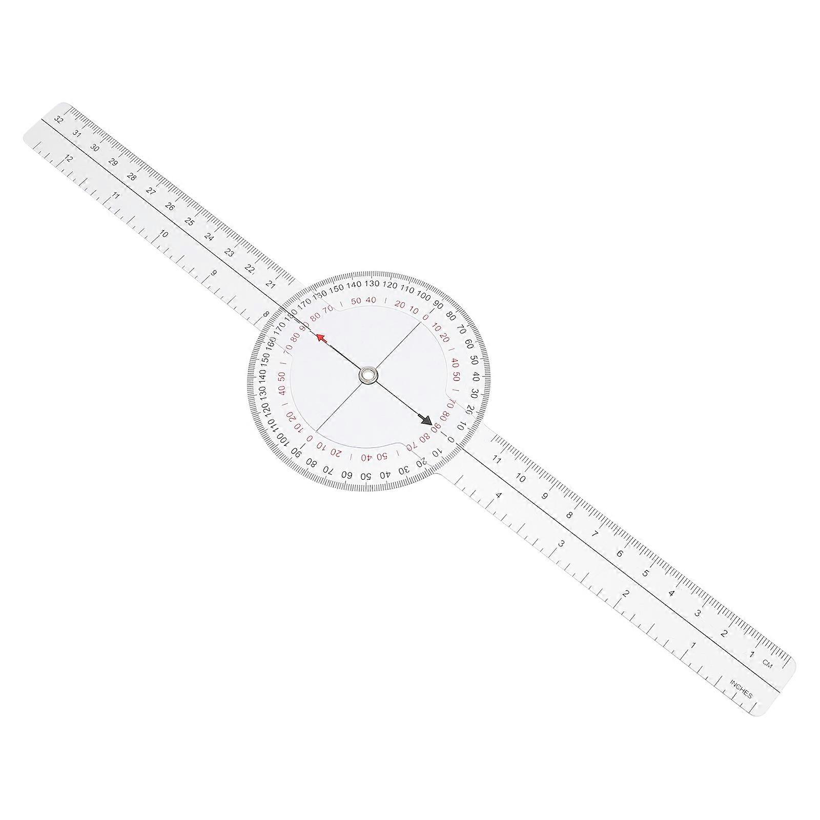 1pc Angle Ruler Goniometer Ruler Plastic Goniometer Protractor for Measurement