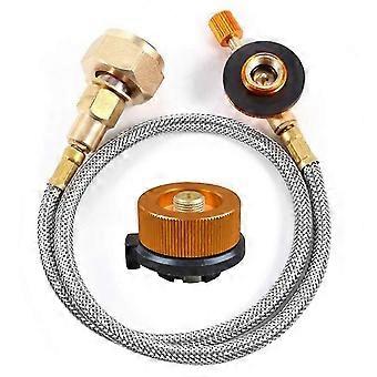 Outdoor Camping Gas Stove Propane Refill Adapter Burner LPG Flat Cylinder Tank Coupler Container Ada