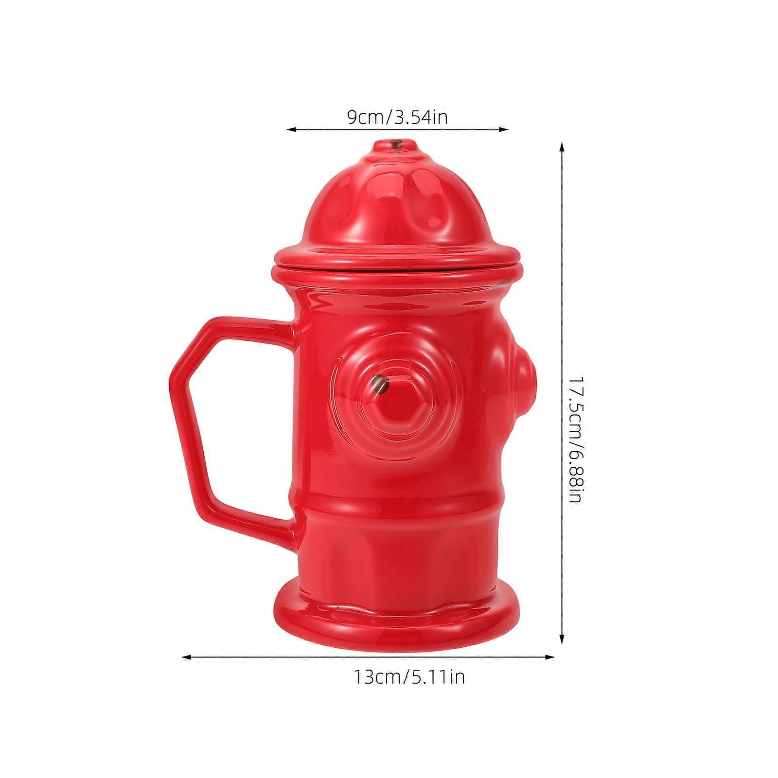 Fire Hydrant Shape Ceramic Cup for Drinking Use Office Coffee Mug