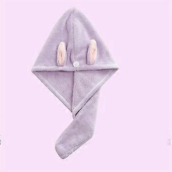 Microfiber Hair Drying Towel Wrap, Quick Dry Absorbent Turban Cap for Women, Soft and Secure
