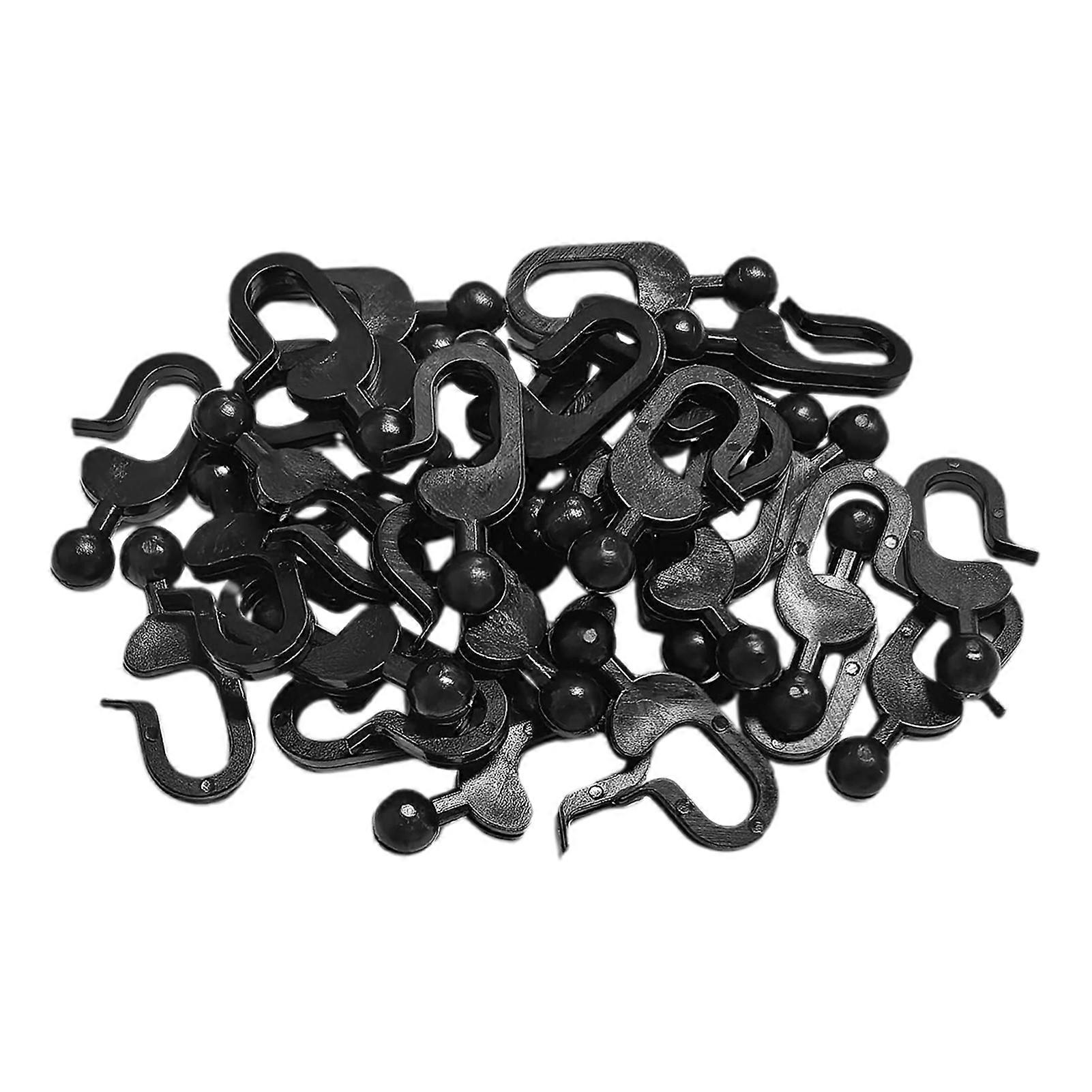 Multi-Functional Plastic Hooks for Mosquito Netting and Curtains
