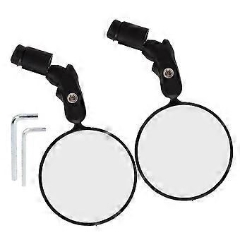 Pair of Foldable Bicycle Rearview Mirrors Universal Convex Mirrors for Road or Mountain Bike High Durability Lightweight Easy Installation Adjustable