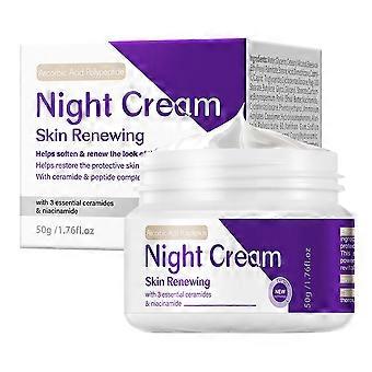 Skin Renewing Night Cream 50g, Night Facial Moisturiser with Ceramide & Niacinamide