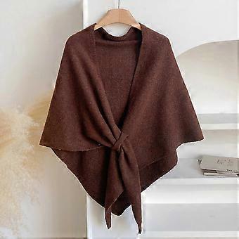 Chal de pashmina para mujer, color liso, chal anudado, chal de cachemira para hombros, suéter, bufanda.