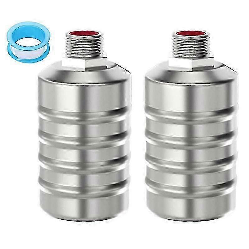 2Pcs Stainless Steel Fully Automatic Water Level Control Float Valve, Auto Shut Off Mini Float Valve