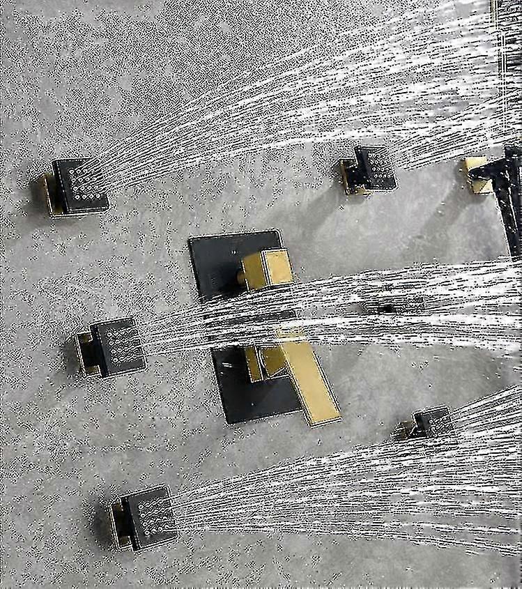 Bathroom Shower, Square Chrome Shower Head