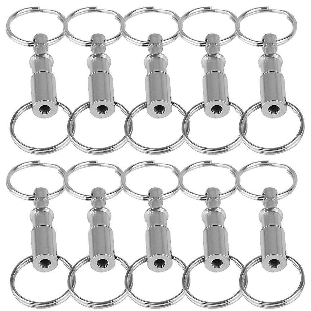 Pull Apart Key Accessory with Double Spring Split Snap for 20Pcs
