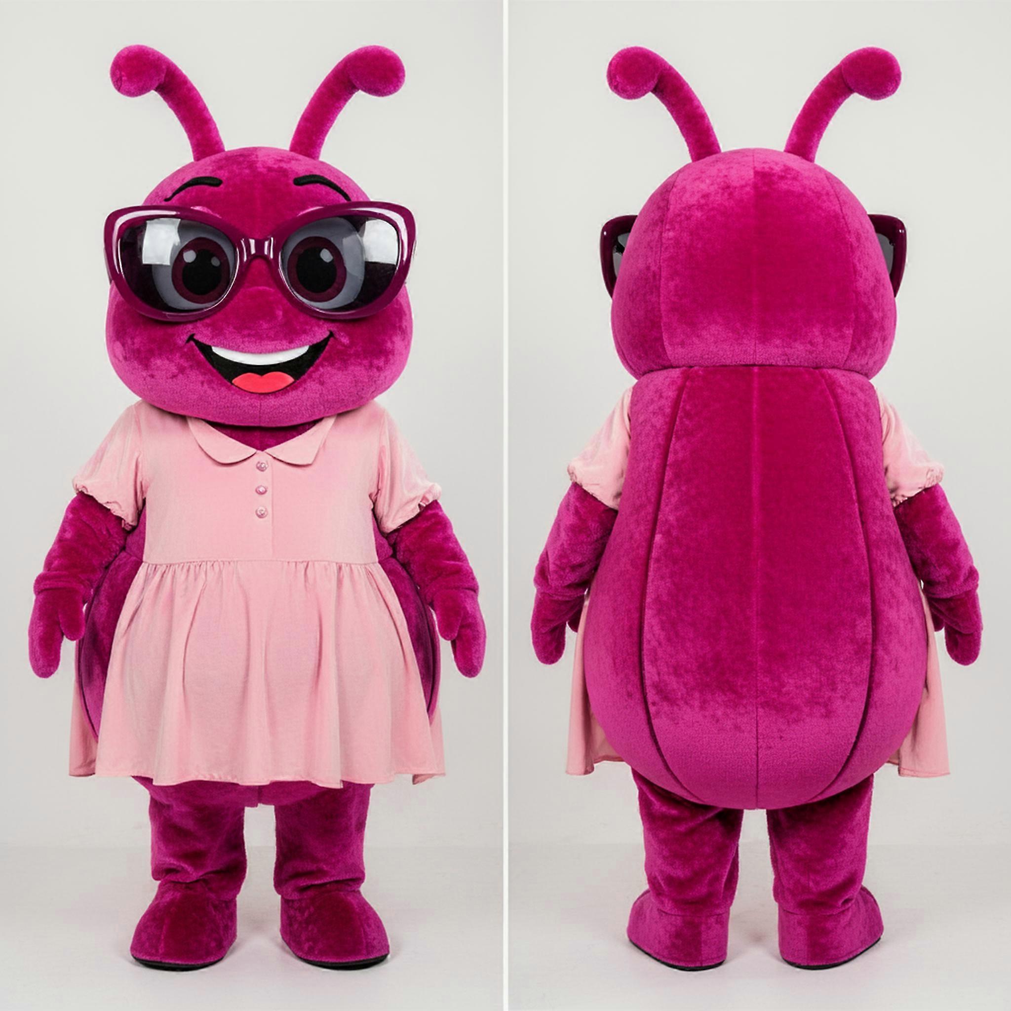 MASTICOT Magenta Fuzzy Beet Mascot