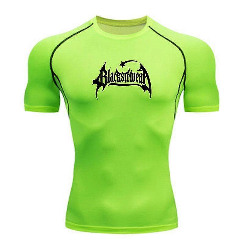 Men's Quick Dry Compression Athletic T-shirt, Gothic Text Pr
