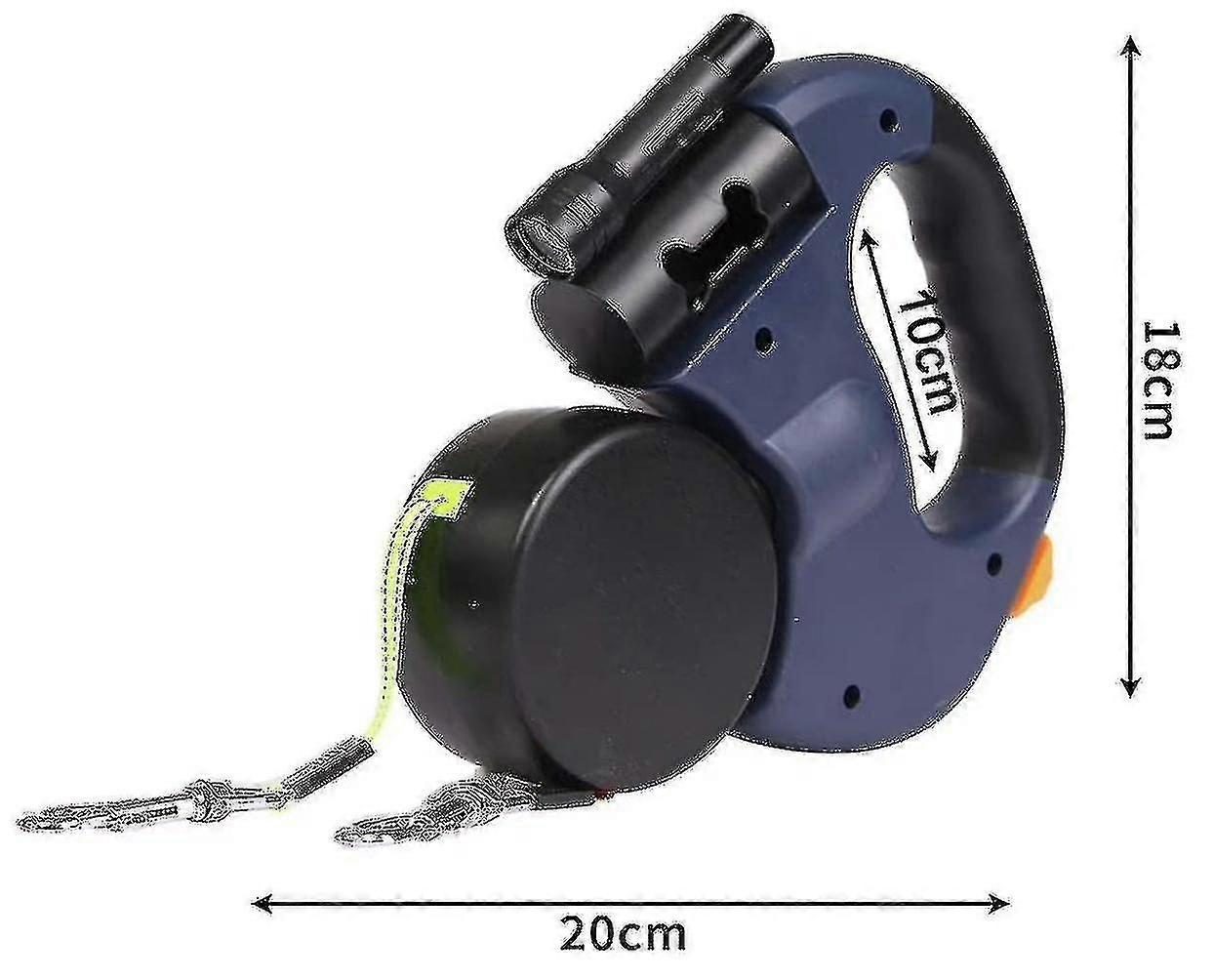 Double Retractable Leash For 2 Dogs